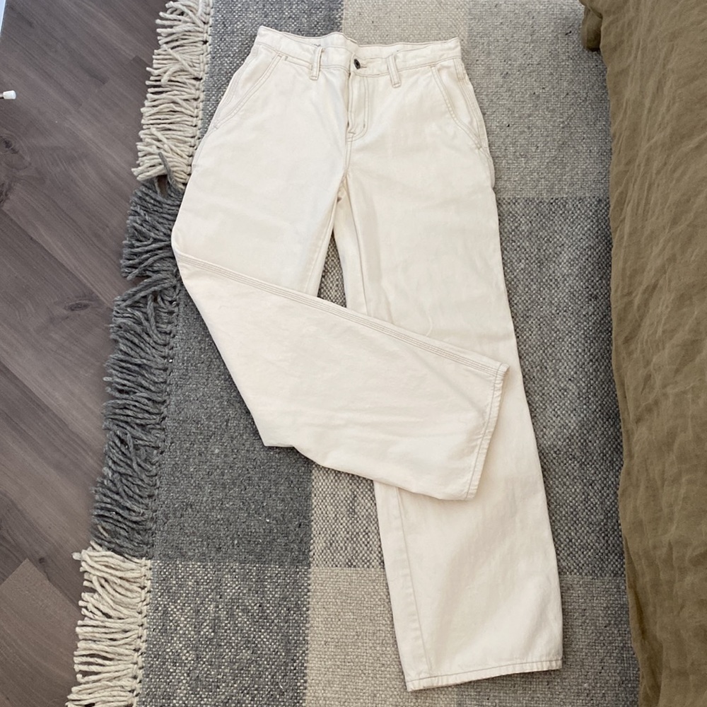 Vince size 26 Cream Cargo Jeans